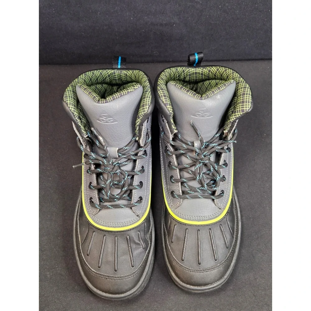 Nike ACG Woodside 2 High GS Dark Grey Black Volt Boots 524872-002 Size 5.5Y